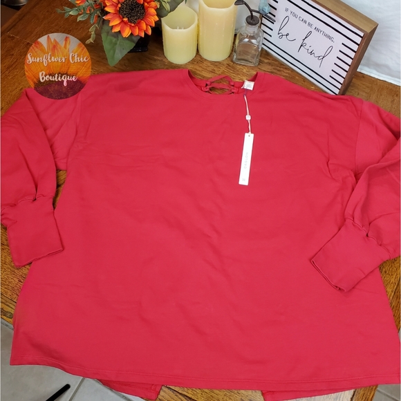 [NEW] Caslon Back Lace-Up Sweatshirt - Picture 11 of 14